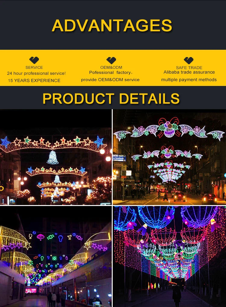 LED Illumination Decoration Christmas Lights Outdoor Street Holiday Lighting