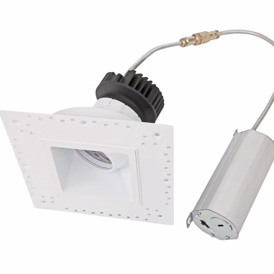 Smart Tuya WiFi RGB regulable LED lámpara de iluminación de techo empotrada Downlight lado iluminado Panel de luz