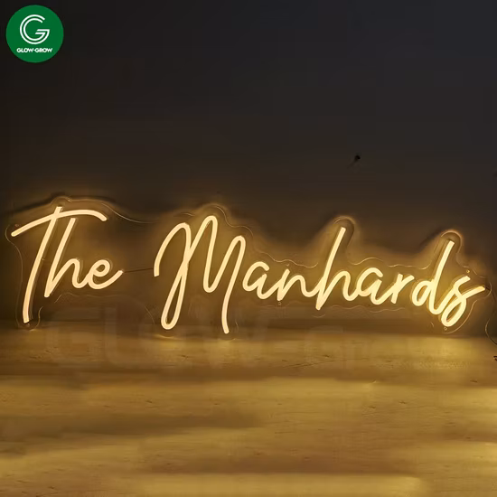 Iluminación de letrero de neón LED personalizada para publicidad, eventos, vacaciones, bodas, Navidad, decoración de Navidad