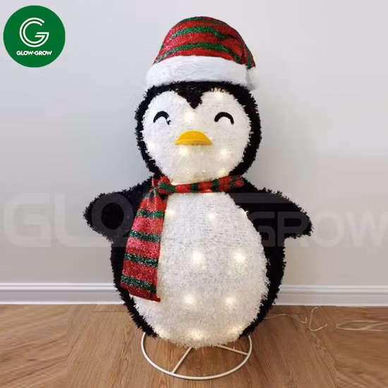 1.2m 3D Muñeco de nieve plegable Motif Light LED Fairy Light para Navidad Navidad Holiday Home Decoration