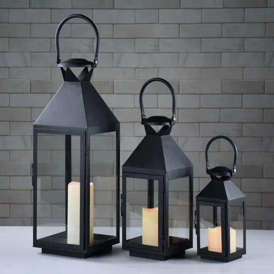 Lámpara de mesa con personalidad creativa, espejo cruzado, lámpara marroquí exótica, estilo blanco y negro, decoración de hierro forjado de dos colores, linterna de vela decorativa para el hogar nocturno